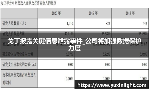 戈丁披露关键信息泄露事件_公司将加强数据保护力度